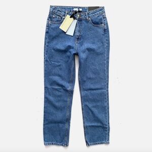 Antonio Melani x Courtney Grow Blue Straight Leg Blue Ankle Jeans Nwt 25